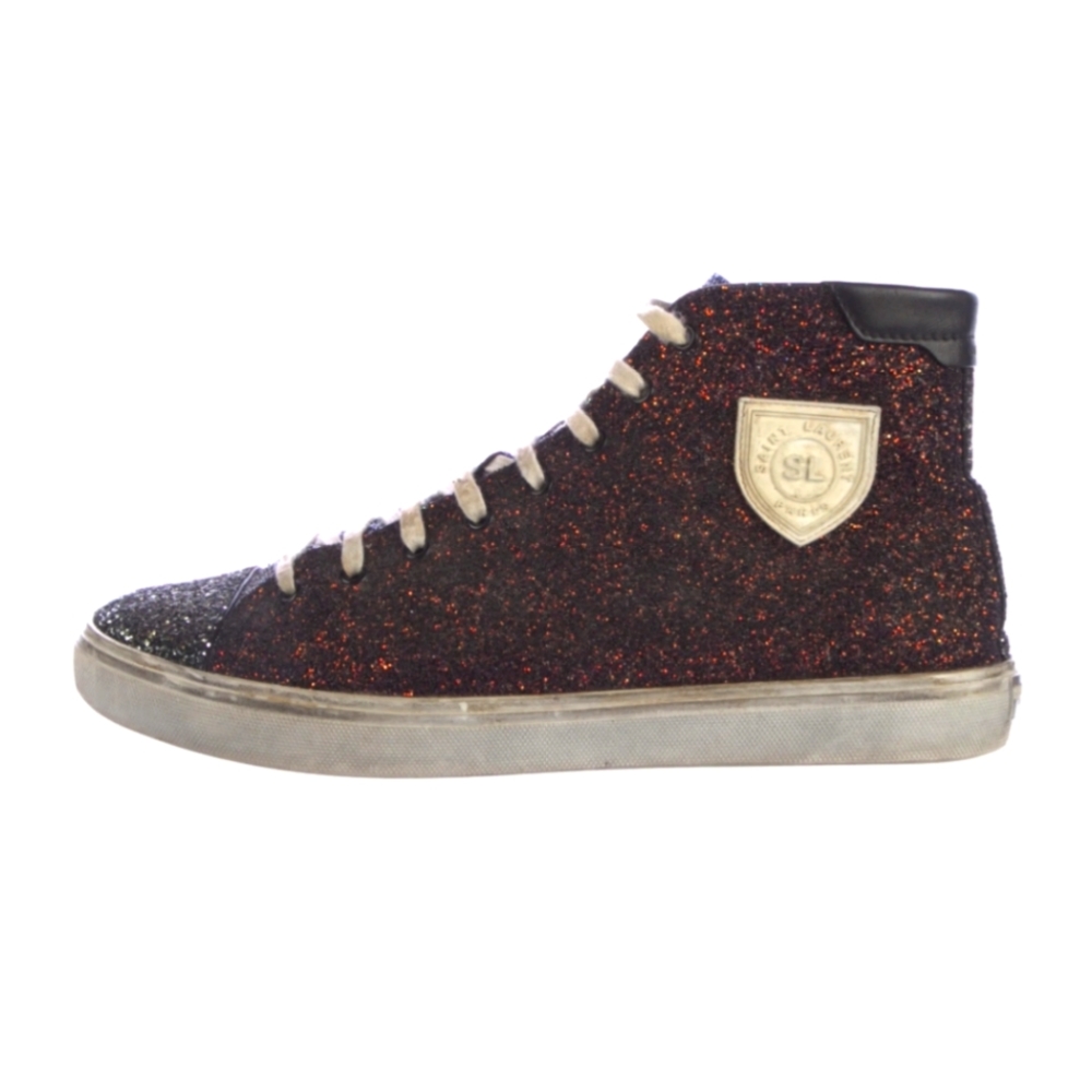 Saint Lauren Paris Glitter High Bedfords US11